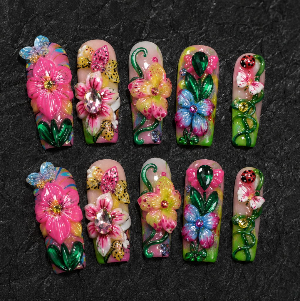 Bloomspell Garden Press-On Nails