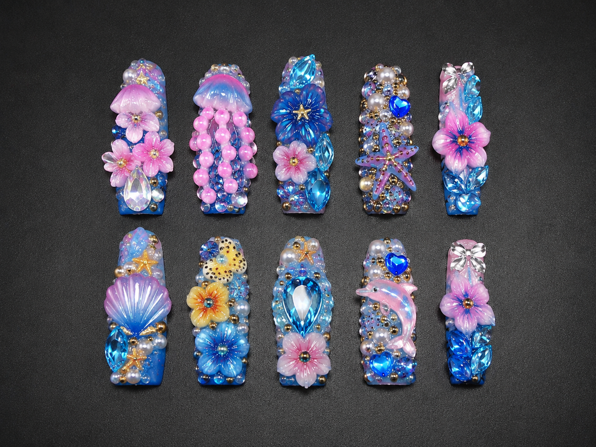 Future Form Press-On Nails handmade The Lab press-on nail set