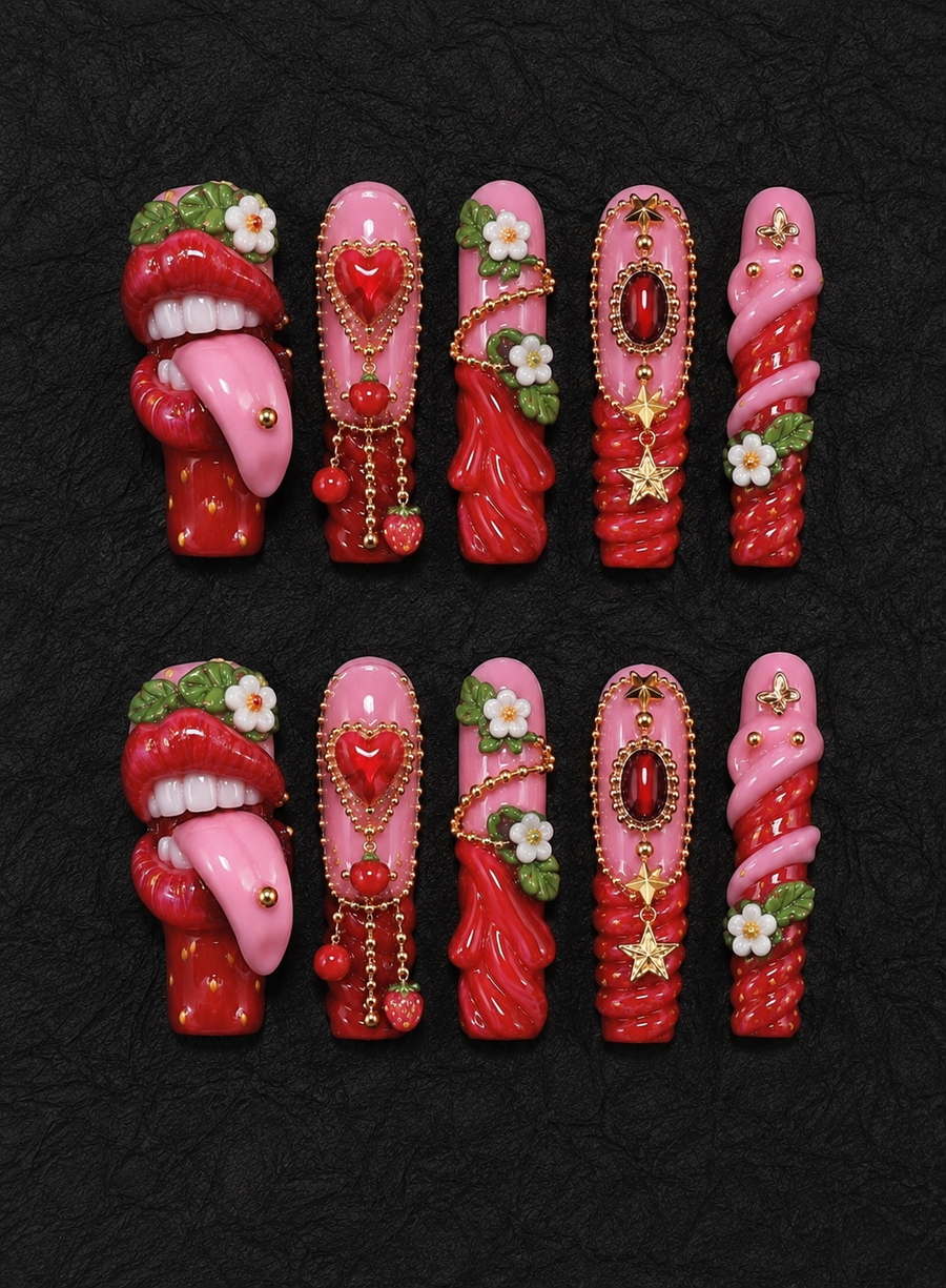 Play Matter Press-On Nails handmade Mutant Play press-on nail set